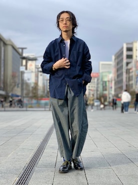 「08sircus（ゼロエイトサーカス）のアイテム」を使った、UR_SkmK.さん（メンズ・167cm）の冬コーディネート