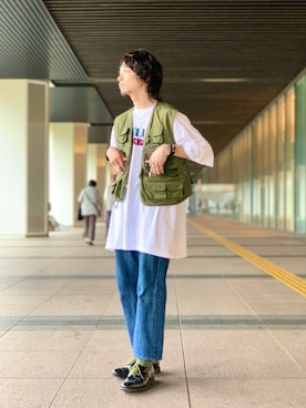 「CODY SANDERSON（コディサンダーソン）のアイテム（アクセサリー）」を使った、UR_SkmK.さん（メンズ・167cm）の春コーディネート