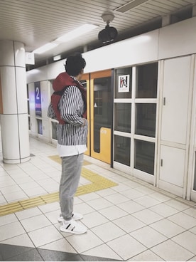 「N.HOOLYWOOD（N.ハリウッド）のアイテム（ブルゾン）」を使った、ＧＹＡＫＫＯＵさん（メンズ・183cm）の秋コーディネート