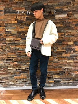 「RAGEBLUE（レイジブルー）のアイテム（ミリタリージャケット）」を使った、Kaito.Nさん（メンズ・167cm）の秋コーディネート