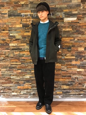 「アイテム（ブルゾン）」を使った、Kaito.Nさん（メンズ・167cm・10代）の冬コーディネート