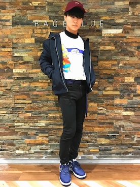 「アイテム（ブルゾン）」を使った、Kaito.Nさん（メンズ・167cm・10代）の冬コーディネート
