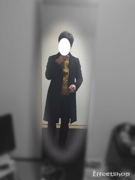 「GOSTAR DE FUGA（ゴスタール ジフーガ）のアイテム（チェスターコート）」を使った、ゆきさん（メンズ・165cm）の冬コーディネート