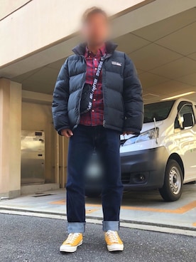 「Abercrombie&Fitch（アバークロンビーアンドフィッチ）のアイテム（シャツ/ブラウス）」を使った、たけうちさん（メンズ・175cm）の春コーディネート
