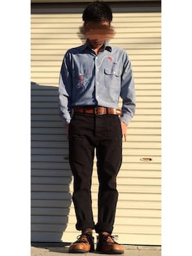 「BICMAC」｜✔︎かっちゃんさん（メンズ・170cm）の冬コーディネート