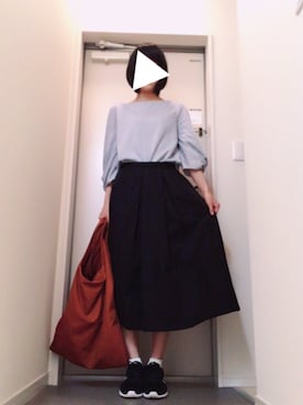 「バルーンスリーブ」｜yuaさん（レディース・165cm）の夏コーディネート