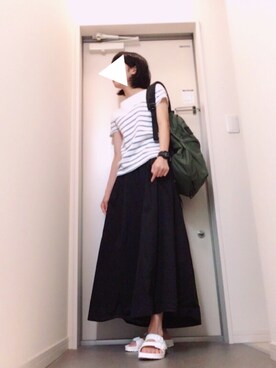 「IRONY（アイロニー）のアイテム」を使った、yuaさん（レディース・165cm）の夏コーディネート