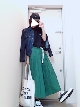「LBC（エルビーシー）のアイテム（帽子）」を使った、yuaさん（レディース・165cm）の秋コーディネート