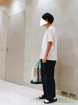 「Ana-Tech(アナテック)のアイテム(サンダル)」を使った、yuaさん(メンズ・168cm)の夏コーディネート