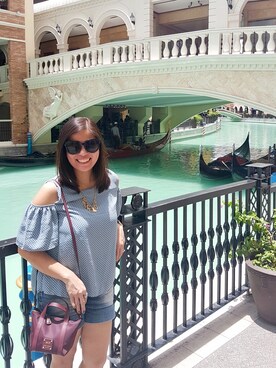 「LOFT（-）のアイテム（アクセサリー）」を使った、Kissyさん（レディース・155cm）の夏コーディネート