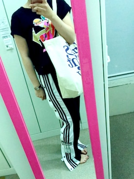 「FIG&VIPER（フィグアンドバイパー）のアイテム（サンダル）」を使った、momoさん（レディース・156cm）の夏コーディネート