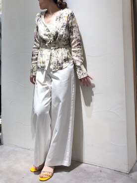 「Moname（モナーム）のアイテム（トップス）」を使った、sudohさん（レディース・160cm）の春コーディネート