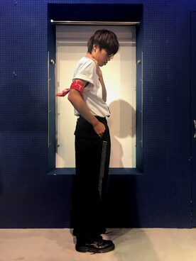 「PARADOX（パラドックス）のアイテム（財布/小物）」を使った、Rintaro.Okadaさん（メンズ・176cm）の夏コーディネート