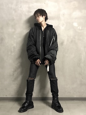 「Odeur（オドゥール）のアイテム」を使った、Rintaro.Okadaさん（メンズ・172cm）の秋コーディネート