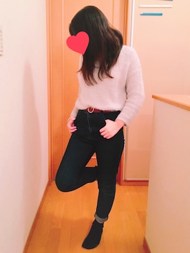 「お買い物」｜「アイテム（アクセサリー）」を使った、AYUKAさん（レディース・155cm）の冬コーディネート