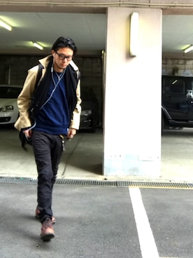 UENO YU→TAさん(メンズ・174cm)の冬コーディネート