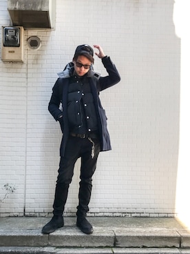 「PENFIELD USA（ペンフィールドユーエスエー）のアイテム（トップス）」を使った、UENO YU→TAさん（メンズ・174cm）の春コーディネート