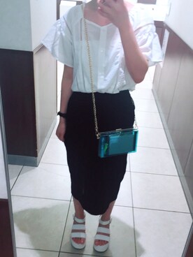 「BUBBLES（バブルス）のアイテム（バッグ）」を使った、eriさん（レディース・148cm）の春コーディネート