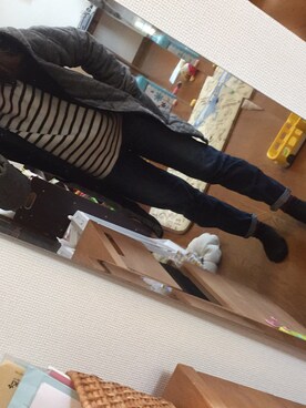 「Sunny clouds（サニークラウズ）のアイテム（その他アウター）」を使った、ともみさん（レディース・156cm）の秋コーディネート