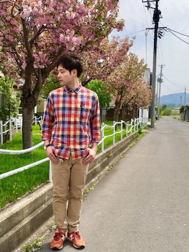 カズさん（メンズ・177cm）の春コーディネート
