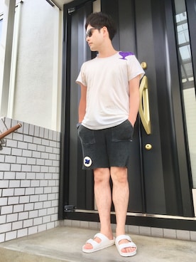 「FREE CITY（フリーシティ）のアイテム」を使った、カズさん（メンズ・178cm）の夏コーディネート