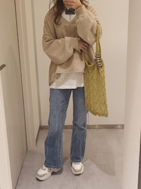 mozuさん（レディース・158cm）の春コーディネート