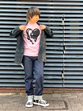 「Needles（ニードルス）のアイテム（テーラードジャケット）」を使った、yoshitoさん（メンズ・174cm）の春コーディネート