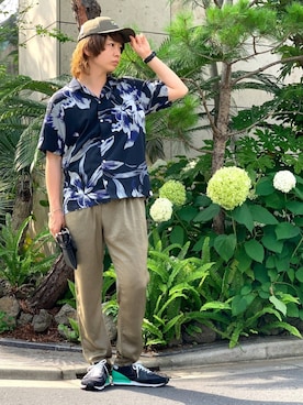 「MSGM（エムエスジーエム）のアイテム」を使った、yoshitoさん（メンズ・174cm）の夏コーディネート