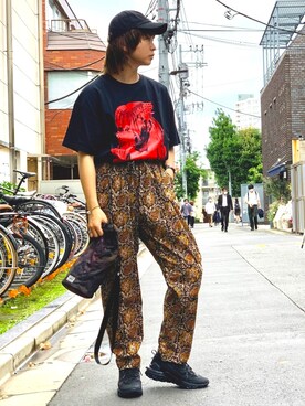 yoshitoさんの「【South2 West8】MEN String Slack Pant - Printed Flannel/Paisley GL828」を使ったコーディネート
