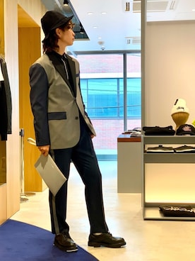 「Education from Youngmachines（エデュケーションフロムヤングマシーン）のアイテム」を使った、yoshitoさん（メンズ・174cm）の秋コーディネート