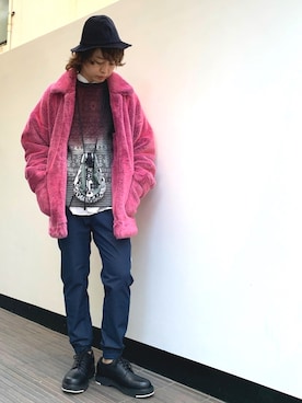 「doublet（ダブレット）のアイテム（その他アウター）」を使った、yoshitoさん（メンズ・174cm）の秋コーディネート