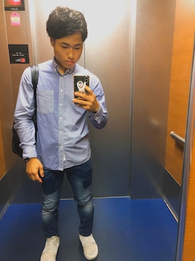 「スープラ」｜HIROKIさん（メンズ・161cm）の冬コーディネート