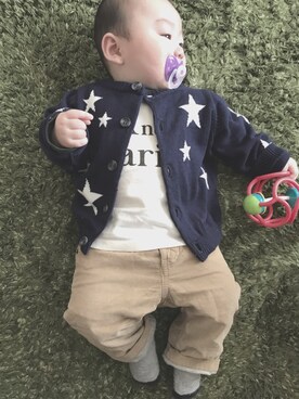 「e.a.B（エーアーベー）のアイテム」を使った、むーさん☽ ⋆゜さん（キッズ・70cm）の春コーディネート