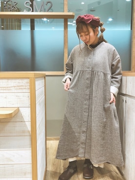 「カオリノモリ」｜「アイテム（その他アウター）」を使った、うさ🐰さん（レディース・153cm）の秋コーディネート