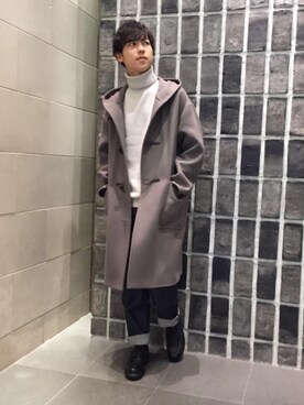 「BEAUTY&YOUTH UNITED ARROWS（ビューティーアンドユースユナイテッドアローズ）のアイテム（ダッフルコート）」を使った、k.hikinoさん（メンズ・173cm）の秋コーディネート
