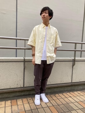 「ITTI（イッチ）のアイテム（アクセサリー）」を使った、k.hikinoさん（メンズ・173cm）の夏コーディネート