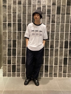 「sonic youth（ソニックユース）のアイテム」を使った、k.hikinoさん（メンズ・173cm）の夏コーディネート