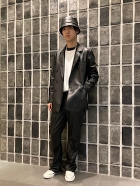 「DISCUS（ディスカス）のアイテム」を使った、k.hikinoさん（メンズ・173cm）の秋コーディネート