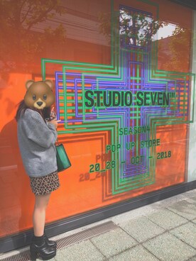 「GU（ジーユー）のアイテム（ニット/セーター、グレー系）」を使った、noriさん（レディース・156cm）の秋コーディネート