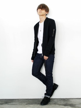 Magine（マージン）の「NYLON THINSULATE STAND RIB MA-1 JKT