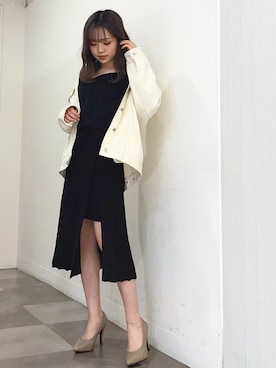 「LIPSERVICE（リップサービス）のアイテム（ジャケット/アウター）」を使った、ふうさん（レディース・158cm）の冬コーディネート