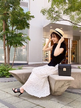 「LIPSERVICE（リップサービス）のアイテム（ワンピース/ドレス）」を使った、ふうさん（レディース・158cm）の夏コーディネート