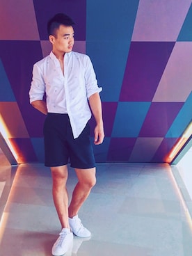 「COMMON PROJECTS（コモンプロジェクト）のアイテム」を使った、张大可さん（メンズ・175cm・20代）の冬コーディネート