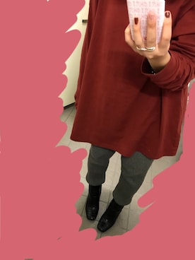 「Ungrid（アングリッド）のアイテム（シューズ）」を使った、@ちゃんさん（レディース・159cm）の秋コーディネート