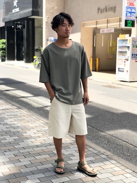 「Teva(テバ)のTEVA/テバ HURRICANE XLT2/ハリケーン XLT2/1019234/スポーツサンダル/スポサン(サンダル、グリーン系)」を使った、shintarou さん(メンズ)の春コーディネート