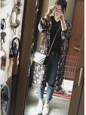 「カットオフ」｜「アイテム（ワンピース/ドレス）」を使った、Masamiさん（レディース・168cm）の春コーディネート