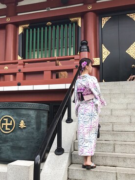 「アイテム（浴衣）」を使った、annさん（レディース・168cm）の冬コーディネート