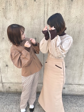 「eimy_ootd」｜なかにしさん（レディース・156cm）の冬コーディネート