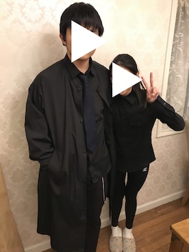 「COMME CA ISM（コムサイズム）のアイテム（フォーマルスーツ/小物）」を使った、れーぜさん（メンズ・182cm）の冬コーディネート