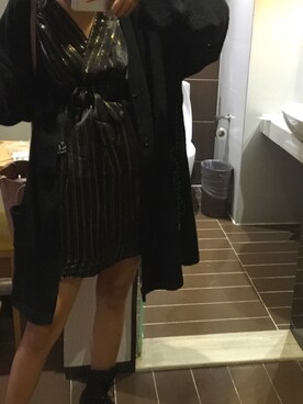 「秋冬」｜「アイテム（シャツワンピース）」を使った、_CrushYAE_さん（レディース・167cm）の秋コーディネート